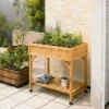 VegTrug Herb Garden Raised Bed - Natural (FSC 100%) -PlantMates Shop rhp6002n herb garden natural patio 1 jpg