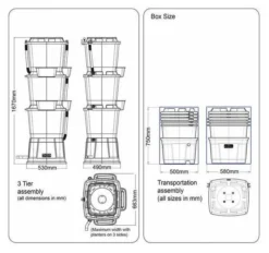 200L Rainwater Terrace Water Butt Planter - 3 Tier - Black & Dark Green 12 200L Rainwater Terrace Water Butt Planter - 3 Tier - Black & Dark Green -PlantMates Shop rwt 3t 200l 1024x1024 jpg