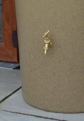 380L Garden Planter Water Butt Sandstone With Tap Kit & Diverter 5 380L Garden Planter Water Butt Sandstone With Tap Kit & Diverter - Image 3