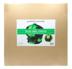 Tumbling Barrel Rolling Composter 50L -PlantMates Shop single barrel composter jpg