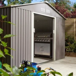 Rowlinson 10 X 8 Trentvale Metal Apex Shed -PlantMates Shop tv108apxlg trentvale10x8apexlg 04 1 jpg