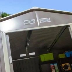 Rowlinson 10 X 8 Trentvale Metal Apex Shed -PlantMates Shop tv108apxlg trentvale10x8apexlg 05 1 jpg