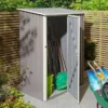 Rowlinson Trentvale 5 X 3 Metal Pent Shed -PlantMates Shop tv53penlg trentvale5x3pentlg 01 jpg