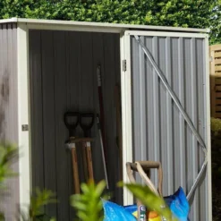 Rowlinson Trentvale 5 X 3 Metal Pent Shed -PlantMates Shop tv53penlg trentvale5x3pentlg 05 jpg