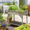 VegTrug Herb Garden - Grey Wash (FSC 100%) -PlantMates Shop vegtrug herb planter jpg