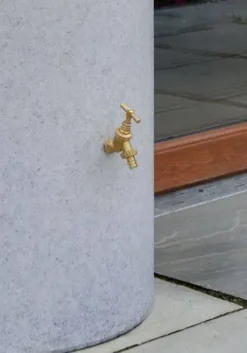 380L Garden Planter Water Butt White Marble With Tap Kit & Diverter 7 380L Garden Planter Water Butt White Marble With Tap Kit & Diverter -PlantMates Shop white marble 3 jpg