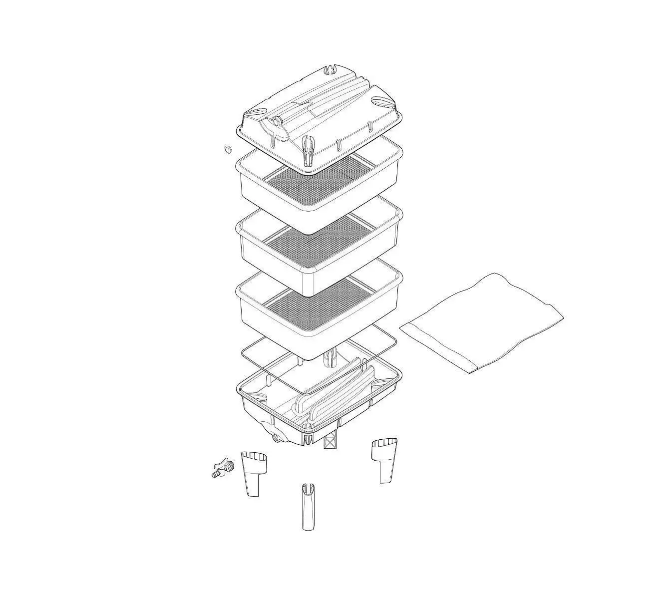 Black Tiger Wormery - 3 Tray 7 Black Tiger Wormery - 3 Tray - Image 5